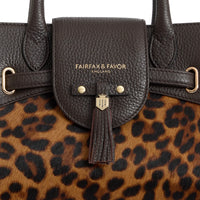 Fairfax & Favor Mini Windsor Handbag Leopard Haircalf