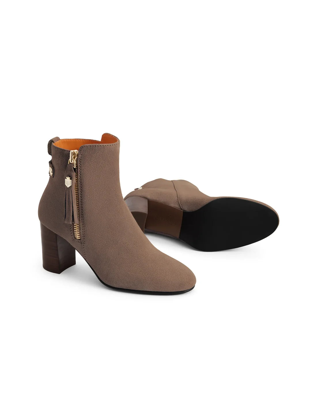 Fairfax & Favor Oakham Ankle Boot Deep Taupe Suede
