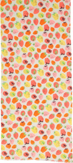 An image of the Fraas Strawberry Print Cotton Scarf