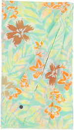 An image of the Fraas Leaf Floral Print Cotton Scarf