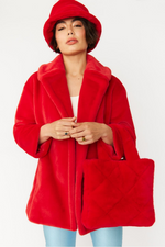 An image of the Jayley Faux Fur Duchess Coat