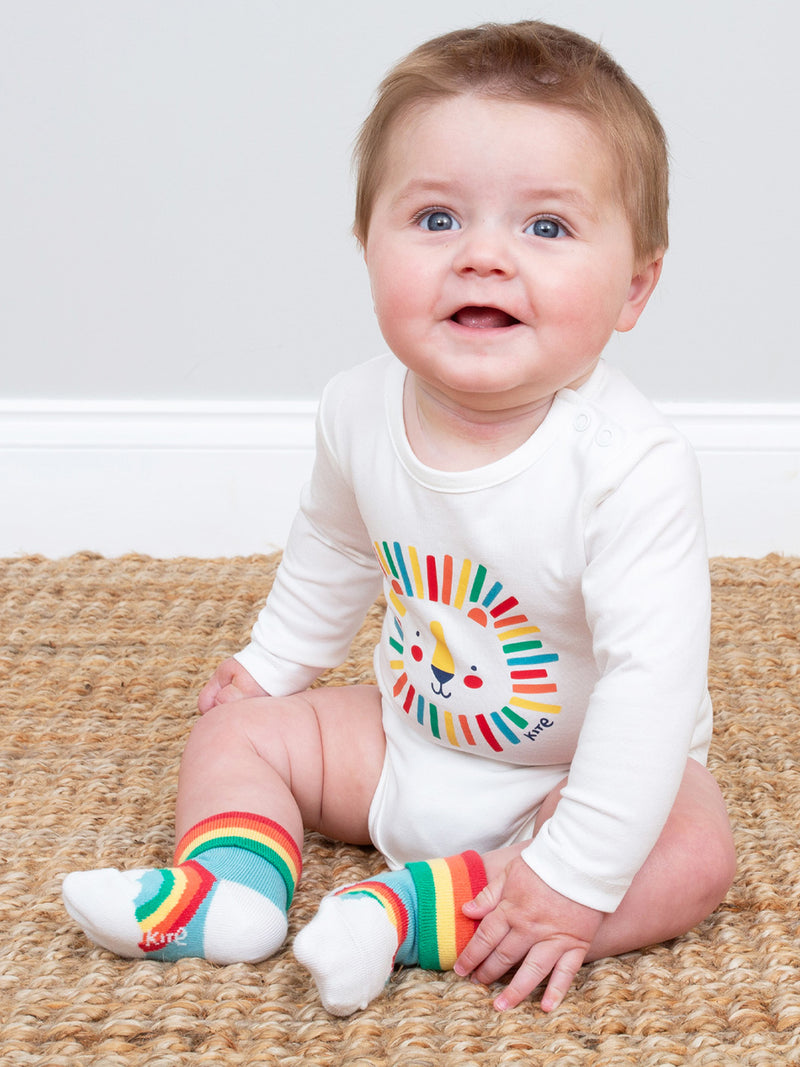 An image of the Kite Rainbow Cloud Socks