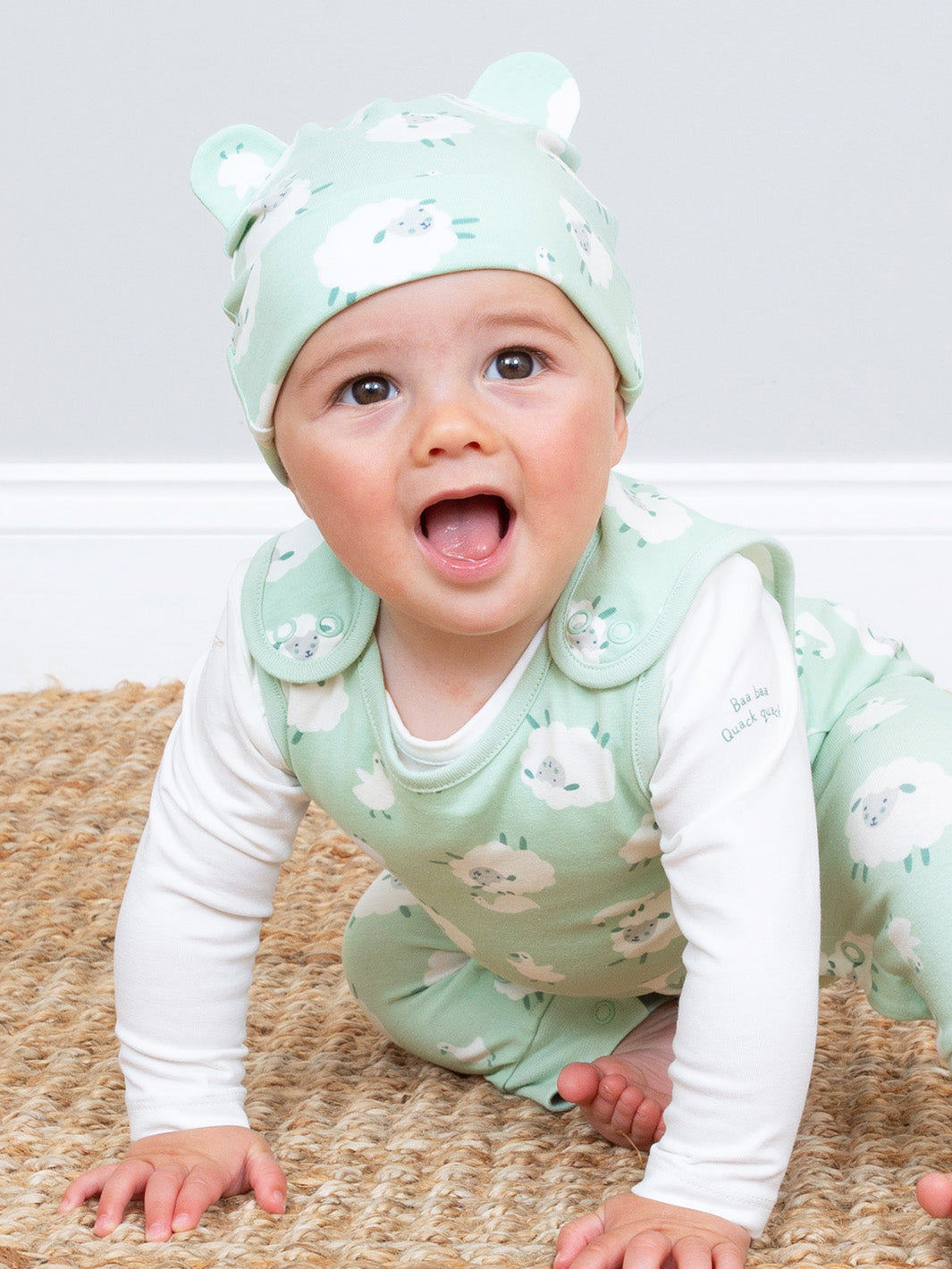 An image of the Kite Baa Baa Quack Dungaree Set