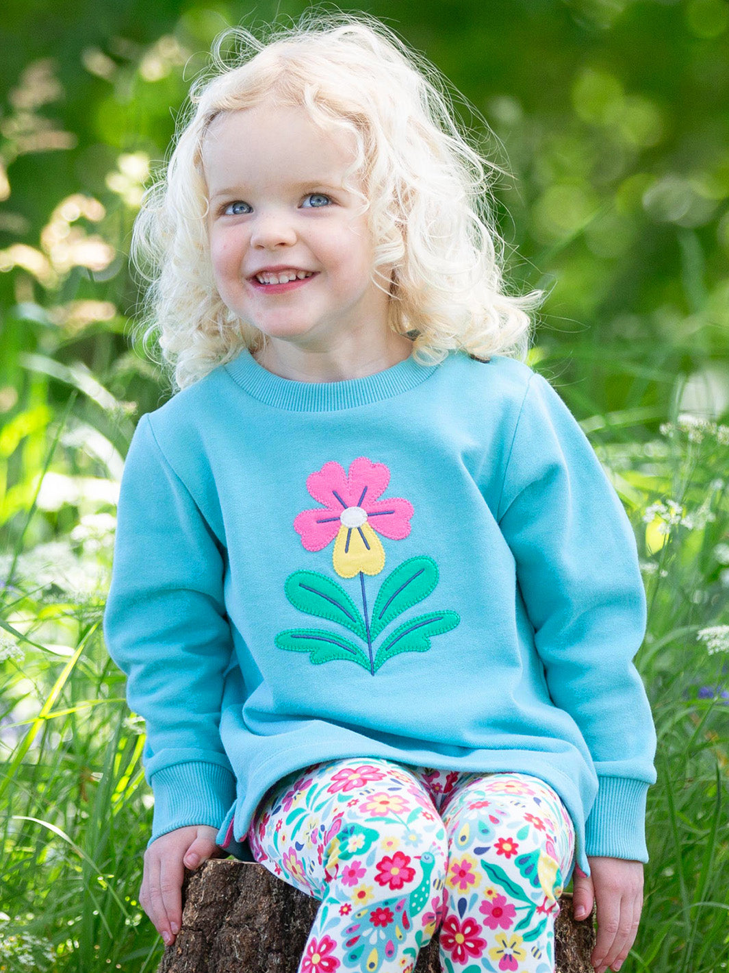 An image of the Kite Pansy Sweatshirt