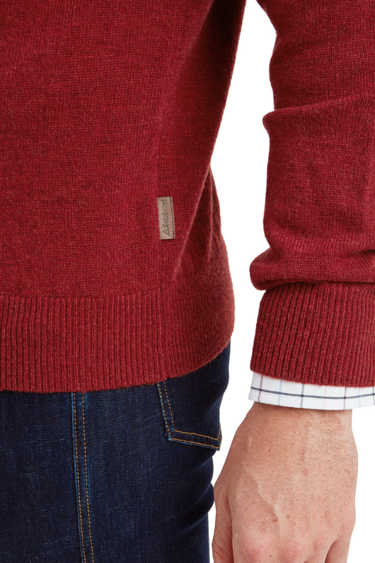 An image of the Schoffel Lewis Lambswool 1/4 Zip Jumper