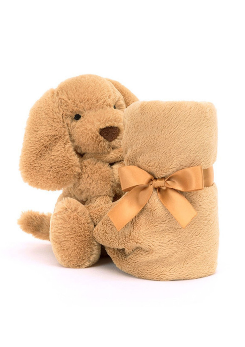 An image of the Jellycat Jellycat Bashful Toffee Puppy Soother