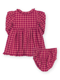 Damson Check Dress And Pants
