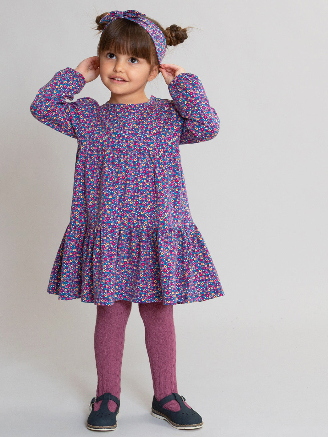 Berry Ditsy Dress