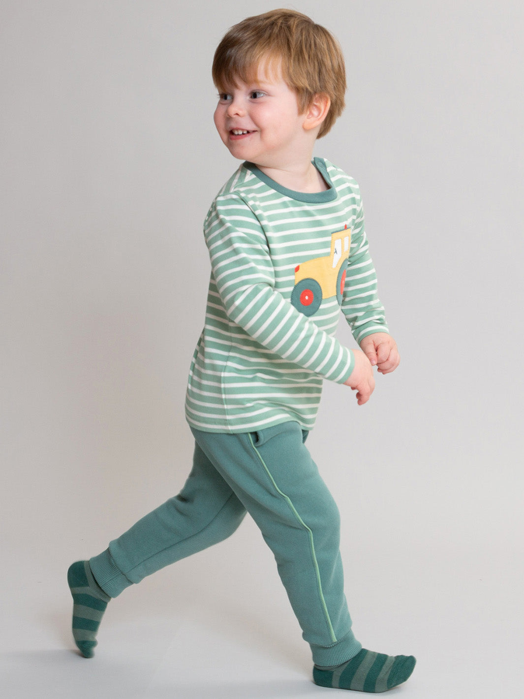 Busy Bean Joggers Silver Jade