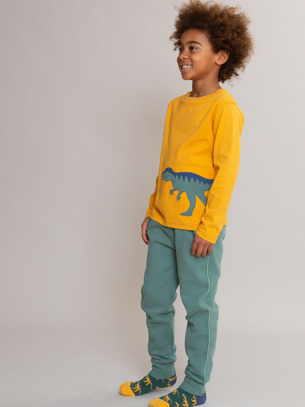 Busy Bean Joggers Silver Jade