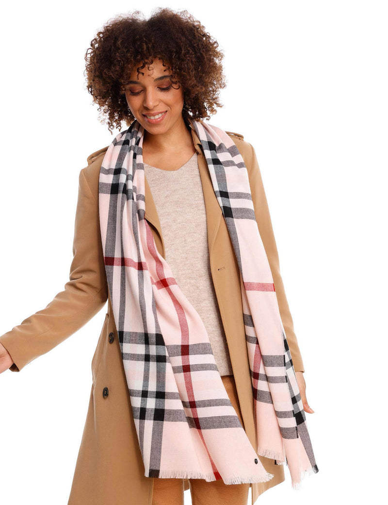 An image of the Fraas Summer Fraas Plaid Scarf
