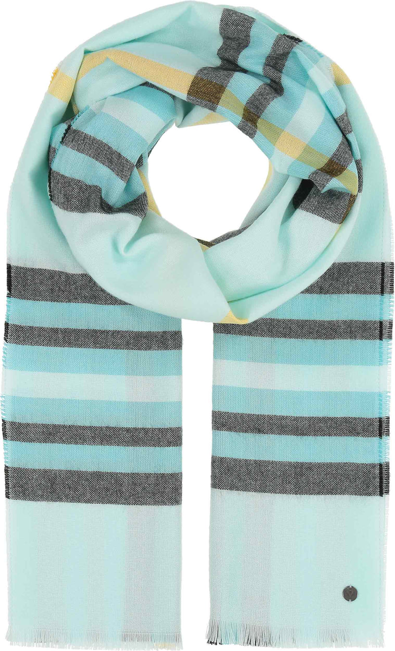 An image of the Fraas Summer Fraas Plaid Scarf