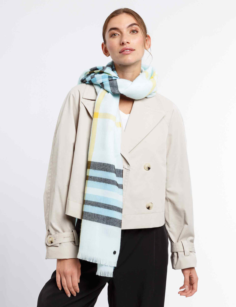 An image of the Fraas Summer Fraas Plaid Scarf