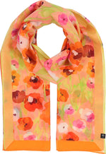 An image of the Fraas Floral Cotton Silk Scarf
