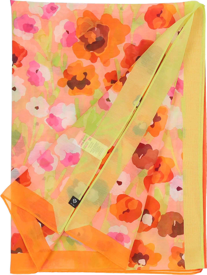 An image of the Fraas Floral Cotton Silk Scarf