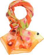 An image of the Fraas Floral Cotton Silk Scarf