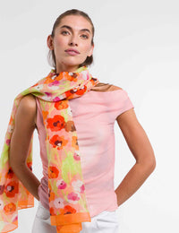 An image of the Fraas Floral Cotton Silk Scarf