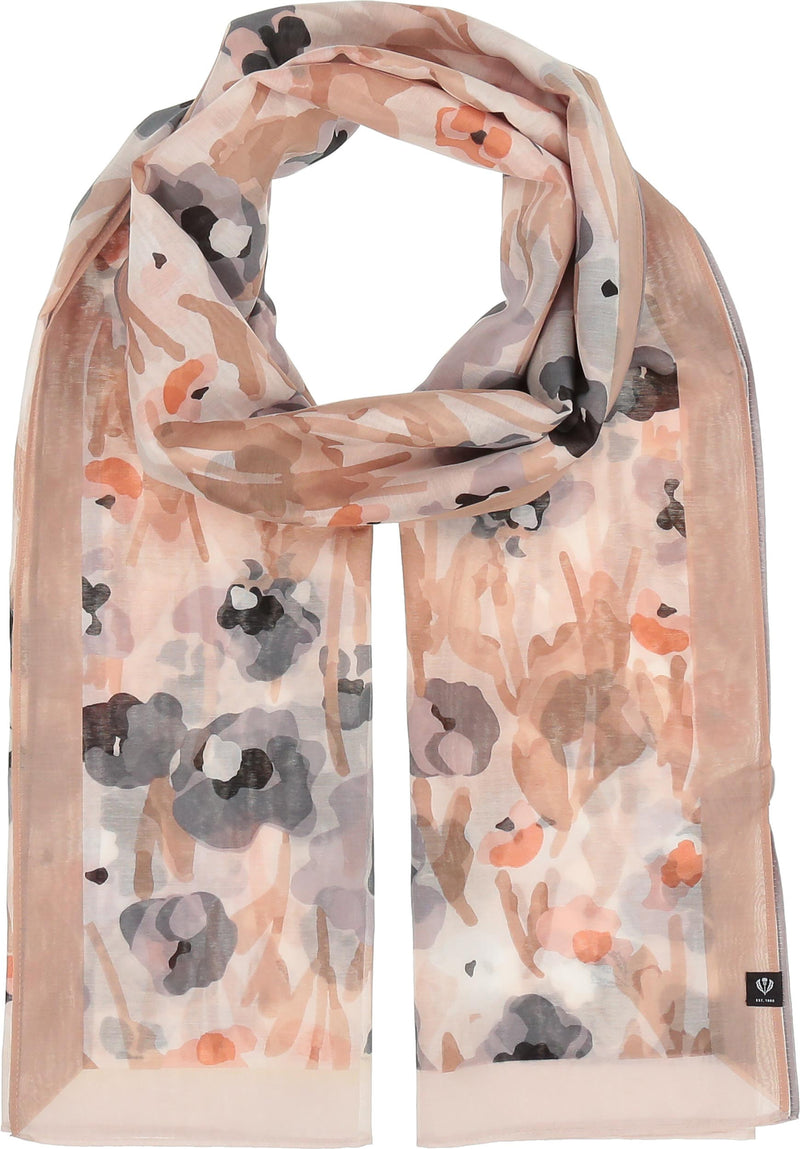 An image of the Fraas Floral Cotton Silk Scarf
