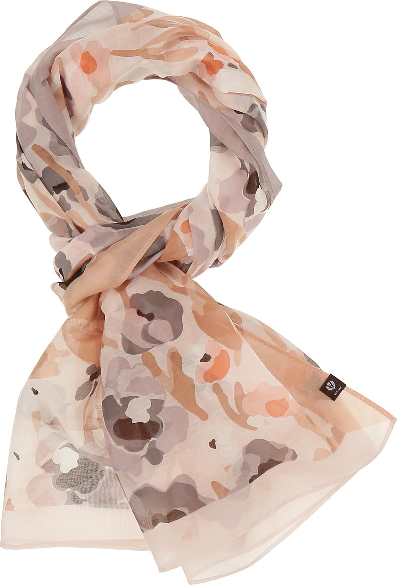 An image of the Fraas Floral Cotton Silk Scarf