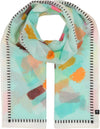 An image of the Fraas Abstract Print Cotton Silk Wrap