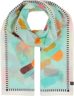 An image of the Fraas Abstract Print Cotton Silk Wrap