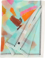 An image of the Fraas Abstract Print Cotton Silk Wrap