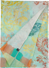 An image of the Fraas Tonal Floral Cotton Silk Wrap