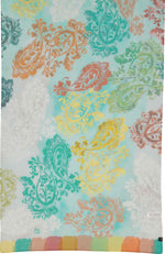 An image of the Fraas Tonal Floral Cotton Silk Wrap