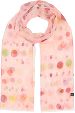 An image of the Fraas Abstarct Polka Dot Recycled Print Scarf