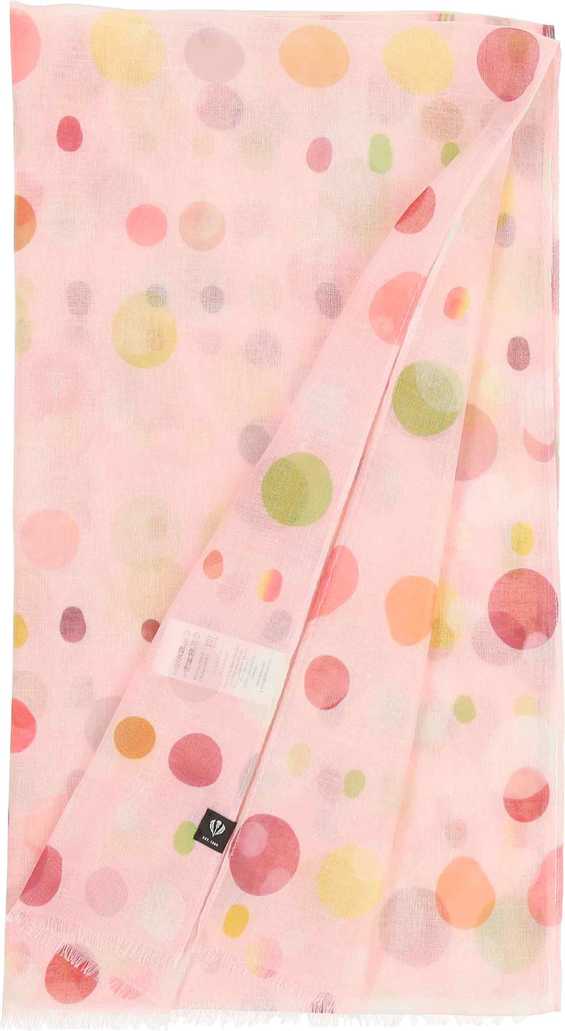 An image of the Fraas Abstarct Polka Dot Recycled Print Scarf