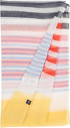 An image of the Fraas Horizontal Stripe Recycled Print Scarf