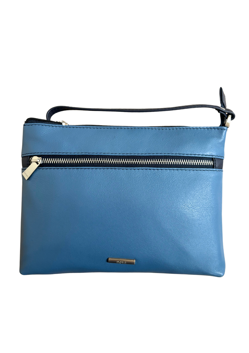An image of the Nova Leathers Crossbody Bag With Zip Pocket