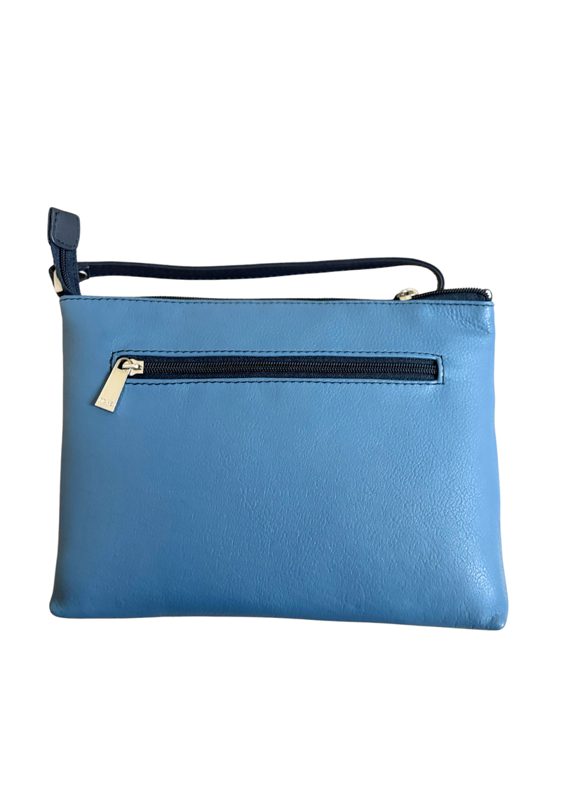 An image of the Nova Leathers Crossbody Bag With Zip Pocket