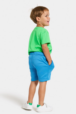 Didriksons Corin Shorts 2. Soft kids shorts with an elasticated waist, two pockets, and a brushed fleece finish