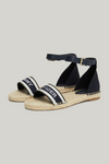 An image of the Tommy Hilfiger Hilfiger Monotype Webbing Strap Espadrille Sandals