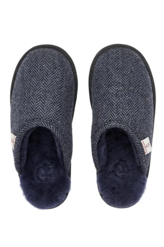 An image of the Bedroom Athletics William Harris Tweed Mule Slippers