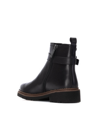 An image of the Carmela Leather Mid Heel Ankle Boot