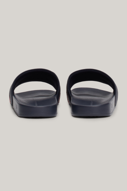 An image of the Tommy Hilfiger Global Stripe Topstitch Pool Slides