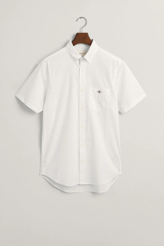 Micro Dot Poplin Short Sleeve Shirt
