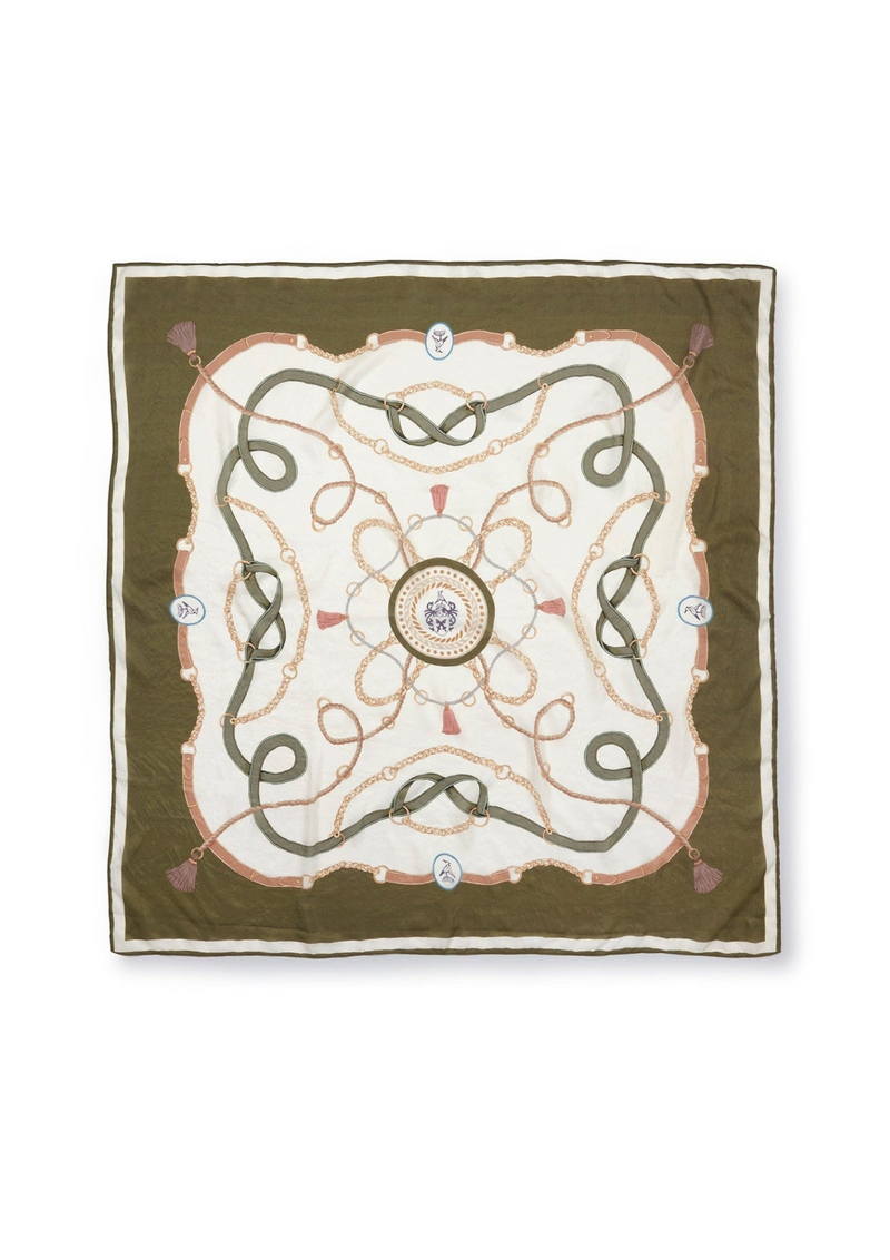 An image of the Hicks & Brown The Melford Silk Scarf