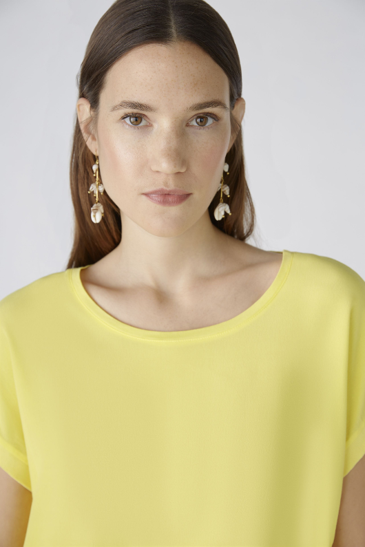An image of the Oui Plain Cap Sleeve T-Shirt