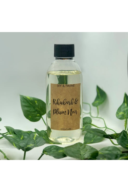 An image of the Ivy & Twine Rhubarb & Plum Noir Diffuser Refill 250ml