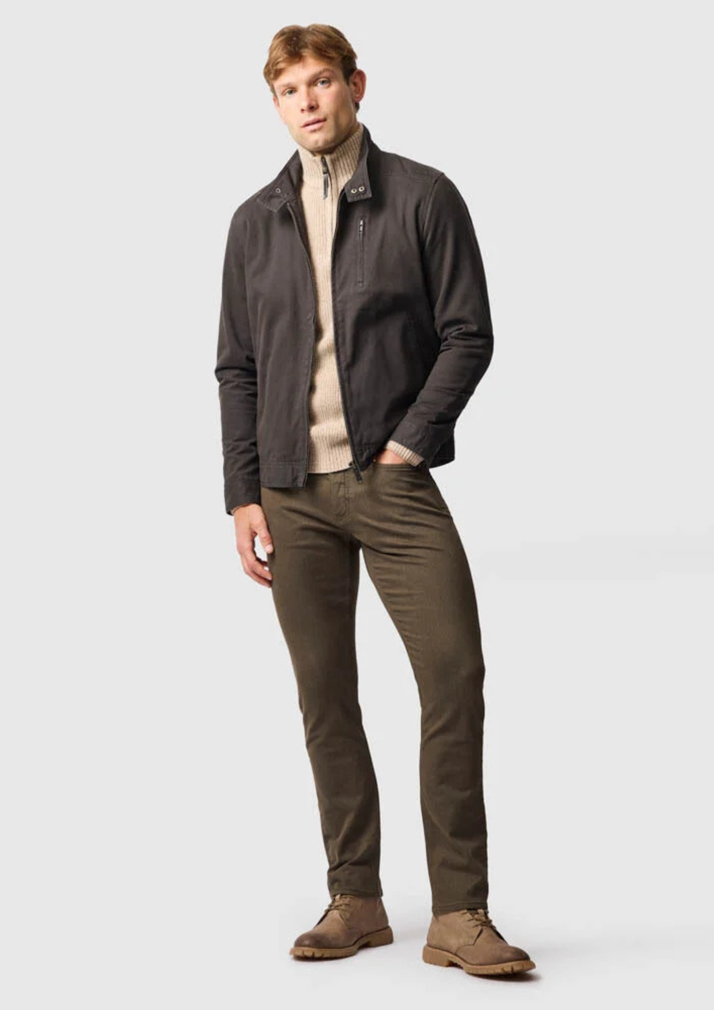 An image of the Rodd & Gunn Motion Melange Straight Fit Jean