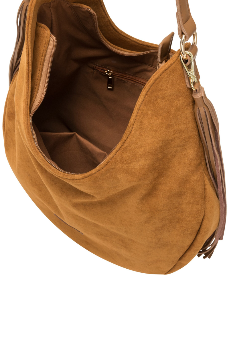 An image of the Every Other Large Scoop Top Tassle Bag