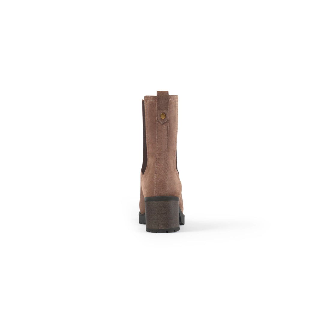 Fairfax & Favor Stockist Exclusive - Heeled Boudica Deep Taupe Suede