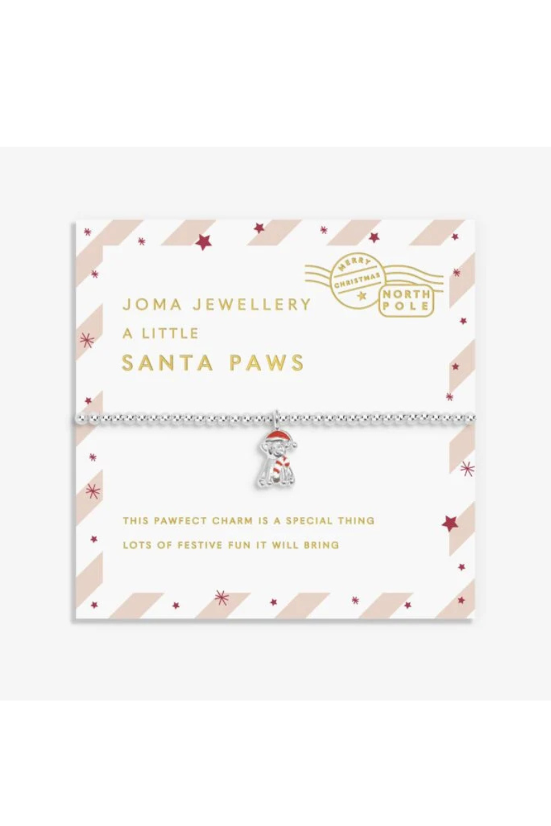 An image of the Joma Jewellery Love From Santa 'Santa Paws' Bracelet