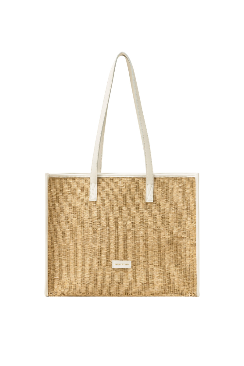 An image of the Every Other Straw Box Tote Bag