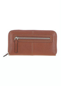 An image of the Ashwood Leather Zip Around Large Leather Purse