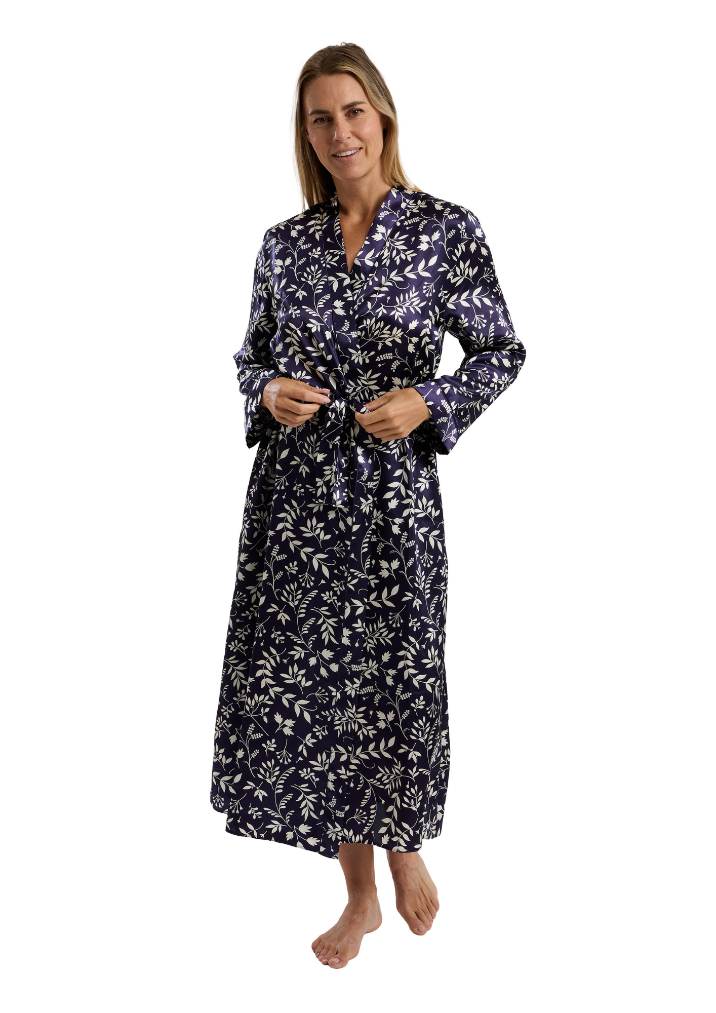 Claudette Satin Long Wrap