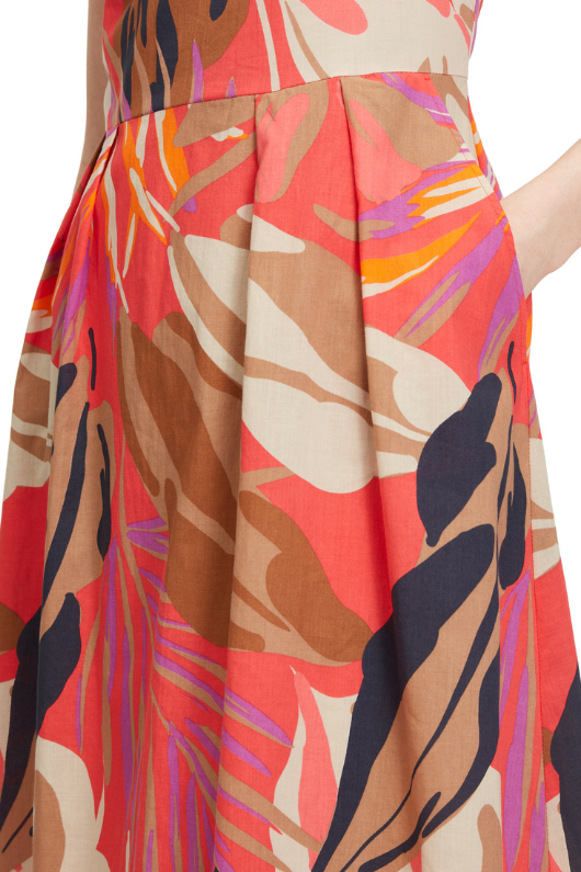 An image of the Betty Barclay Leaf Pattern Dress